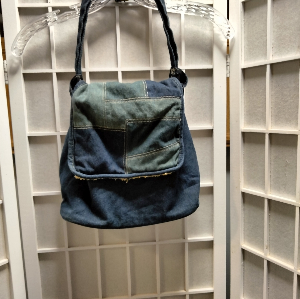 Denim Patch Bag - image 2